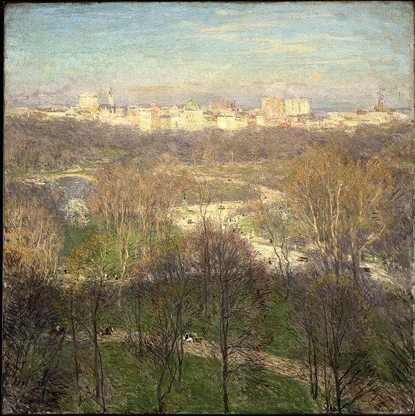 Willard Leroy Metcalf Early Spring Afternoon Central Park